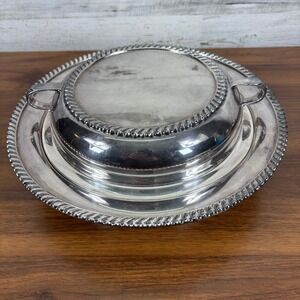 Vintage Silver Plated EPNS Divided Serving Dish #3108